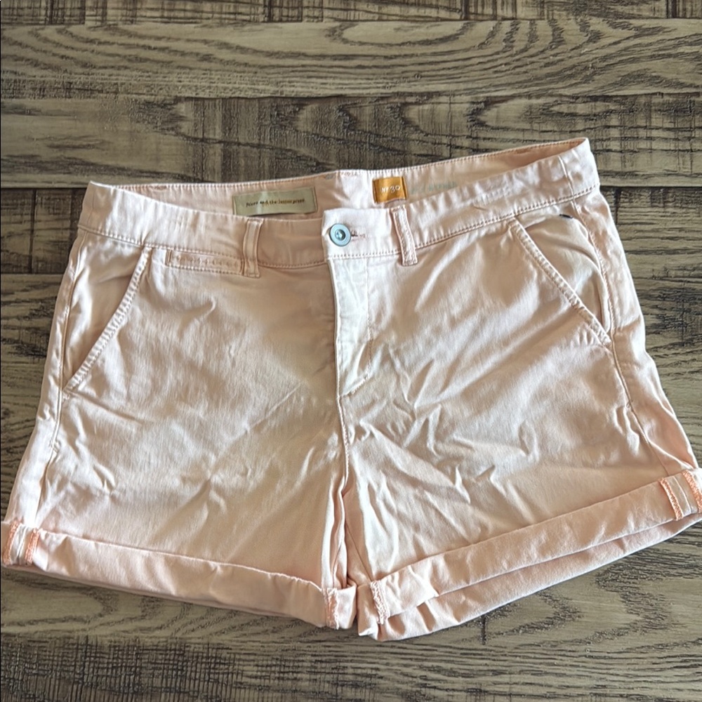 Pilcro Pink High Waist Shorts Relaxed Fit